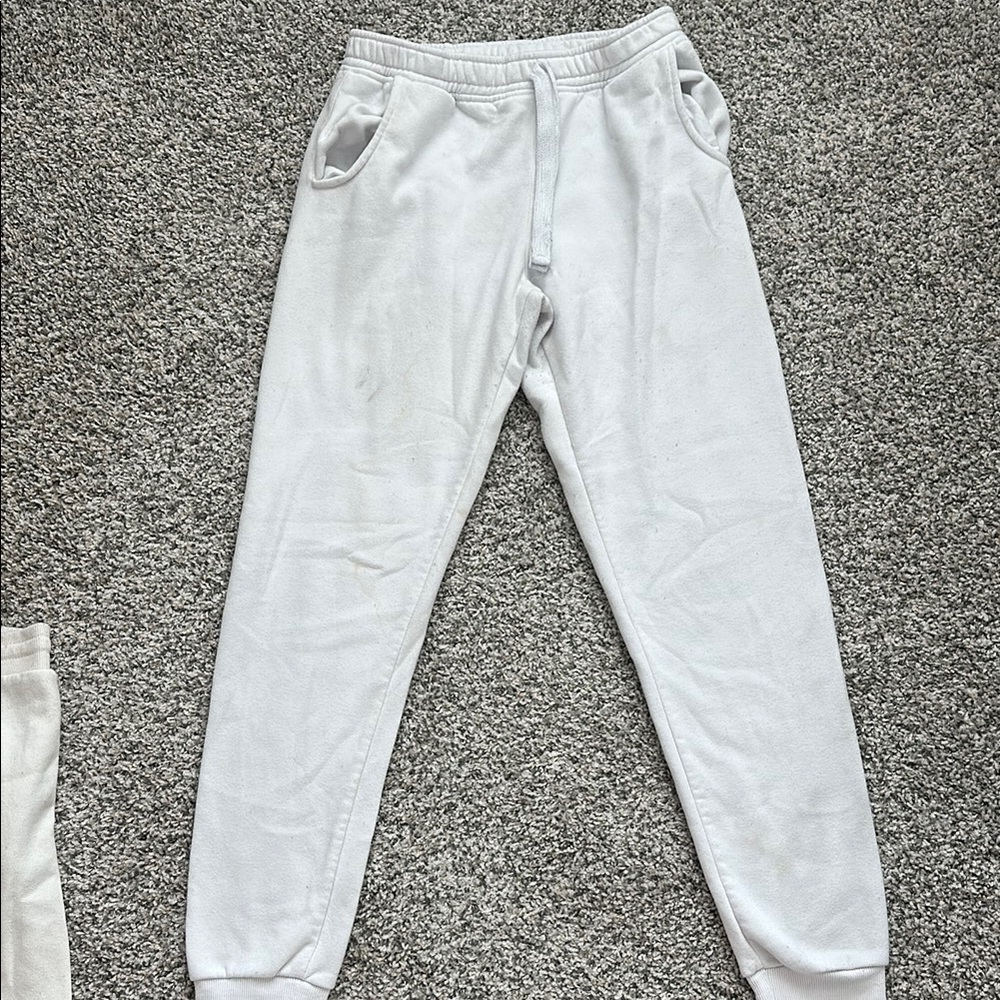 White Jogger Pants
